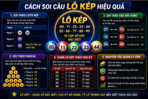 Cách soi cầu lô kép hiệu quả tại nuoilo365.com