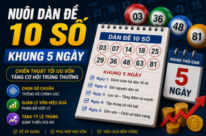 Nuôi dàn đề 10 số khung 5 ngày lãi khủng