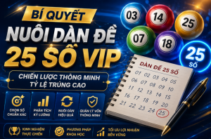 Bí quyết nuôi dàn đề 25 số vip miền bắc