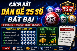 Cách bắt dàn đề 25 số bất bại