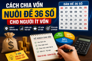 Cách chia vốn nuôi đề 36 số cho người ít vốn