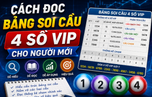 Cách đọc bảng soi cầu 4 số vip miền bắc