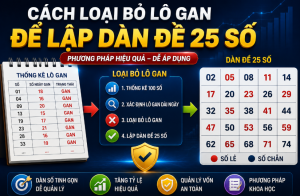 Cách loại bỏ lô gan để lập dàn đề 25 số hiệu quả