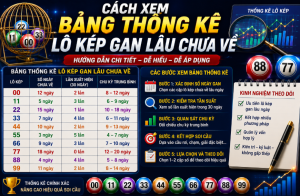 Cách xem bảng thống kê lô kép gan lâu chưa về
