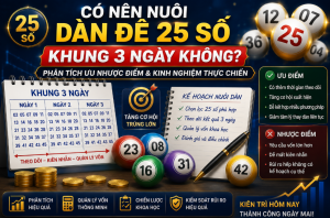 Có nên nuôi dàn đề 25 số khung 3 ngày không