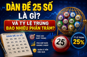 Dàn đề 25 số là gì và tỷ lệ trúng bao nhiêu phần trăm