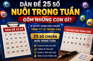 Dàn đề 25 số nuôi trong tuần gồm những con nào