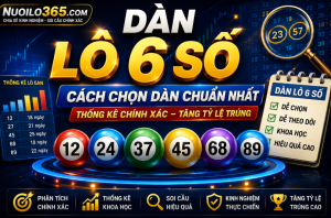 Dàn lô 6 số tại nuôi lô 365
