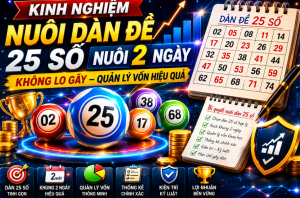 Kinh nghiệm nuôi dàn đề 25 số nuôi khung 2 ngày không lo gãy