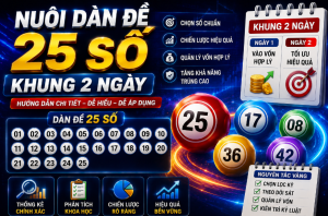 Nuôi dàn đề 25 số khung 2 ngày chính xác
