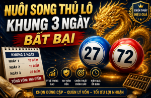 Nuôi song thủ lô khung 3 ngày bền vững
