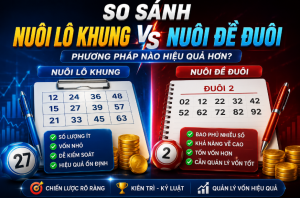 So sánh nuôi lô khung và nuôi đề đuôi hiệu quả