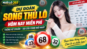 Dự đoán song thủ lô hôm nay miễn phí