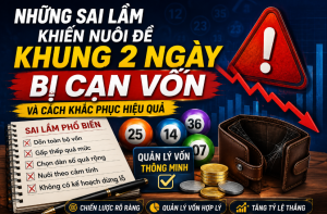 Những sai lầm khiến nuôi đề khung 2 ngày bị cạn vốn