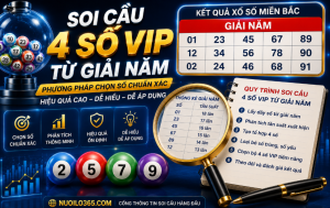 Soi cầu 4 số vip từ giải năm hiệu quả