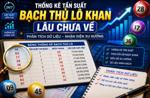 Thống kê tần suất bạch thủ lô khan lâu chưa về
