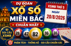 Dự đoán xổ số miền bắc chuẩn nhất ngày 20/8/2026 hôm nay
