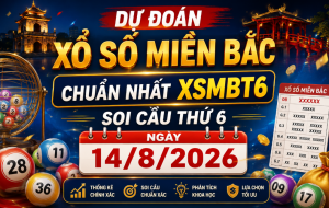 Dự đoán xổ số miền bắc chuẩn nhất xsmbt6-14/8/2026
