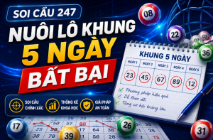 Soi cầu 247 nuôi lô khung 5 ngày bất bại