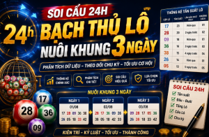 Soi cầu 24h bạch thủ lô nuôi khung 3 ngày